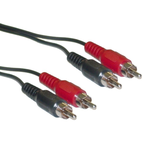 Cable Wholesale Cable Wholesale 10R1-02103 2 channel RCA Stereo Audio Cable; Dual RCA Male Right & Left - 3 ft. 10R1-02103 - main